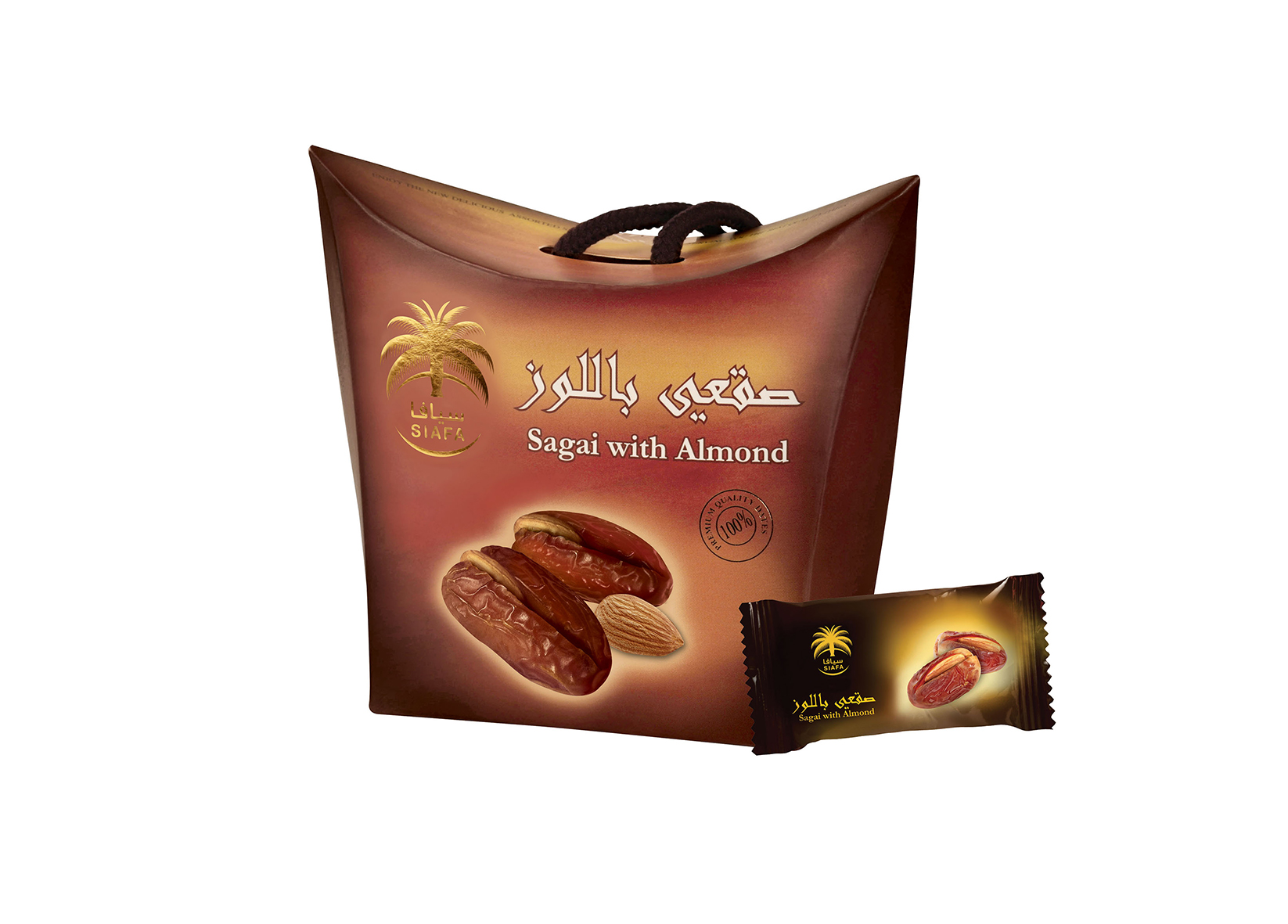 Sagai dates stuffed with almonds 115GM