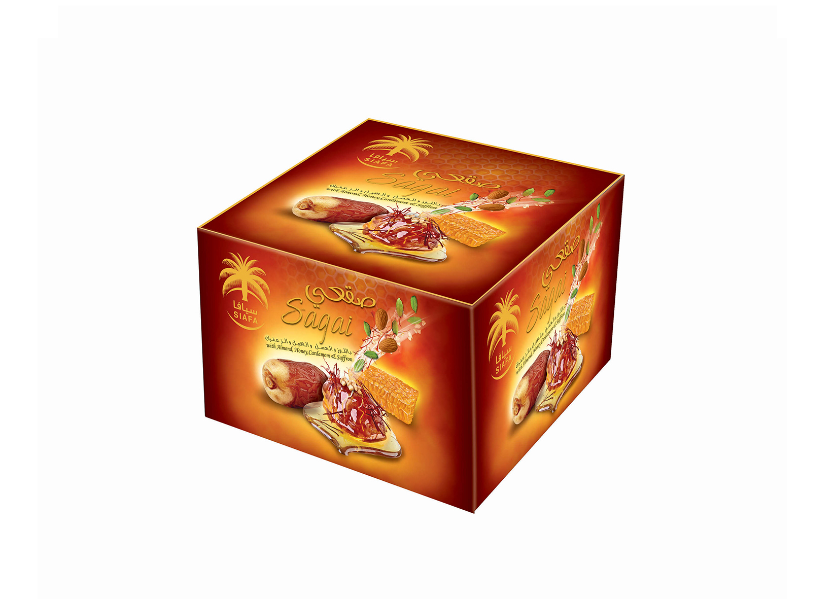 Sagai dates with honey and cardamom saffron 400GM